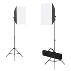 vidaXL Fotostudio-Set mit Softboxen, Hintergrundsystem und Reflektor