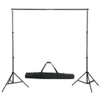 vidaXL Fotostudio-Set mit Softboxen, Hintergrundsystem und Reflektor