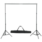 vidaXL Fotostudio-Set mit Leuchten, Schirmen, Hintergrund, Reflektor