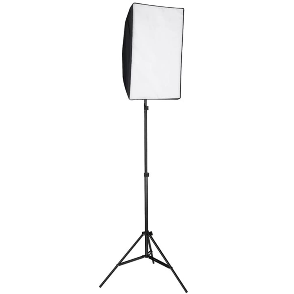 vidaXL Fotostudio-Set mit Softbox-Lampen, Hintergrund und Reflektor