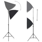 vidaXL Fotostudio-Set mit Leuchten, Hintergrundsystem und Reflektor