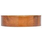 vidaXL Waschbecken Massivholz Teak Φ40x10 cm