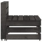 vidaXL Garten-Mittelsofa aus Paletten Grau Kiefernholz Imprägniert
