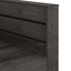 vidaXL 2-tlg. Garten-Paletten-Lounge-Set Kiefernholz Grau Imprägniert