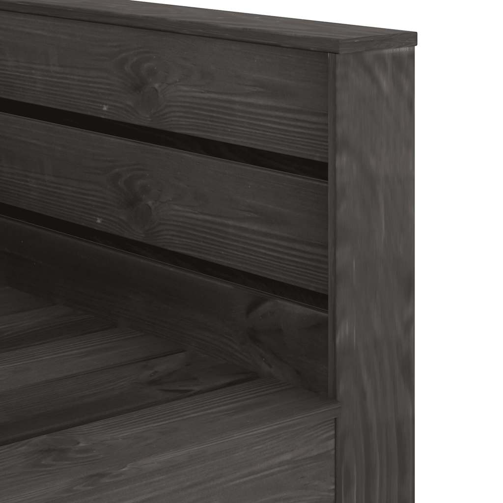 vidaXL 2-tlg. Garten-Paletten-Lounge-Set Kiefernholz Grau Imprägniert