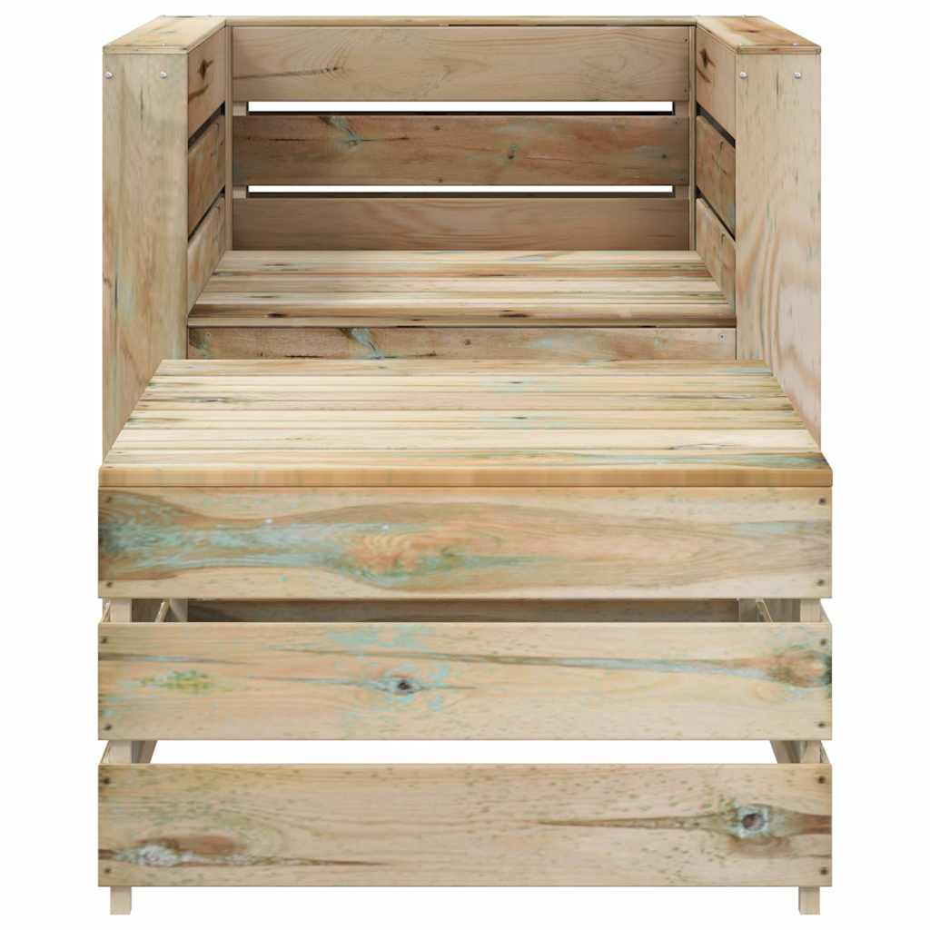 vidaXL 2-tlg. Garten-Lounge-Set aus Paletten Imprägniertes Kiefernholz