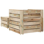 vidaXL 2-tlg. Garten-Lounge-Set aus Paletten Imprägniertes Kiefernholz