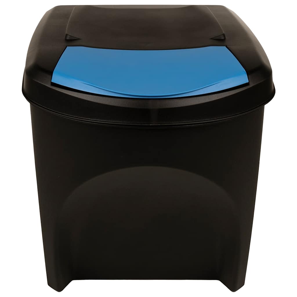vidaXL Stapelbare Mülleimer 3 Stk. Anthrazit 75 L