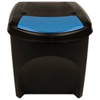 vidaXL Stapelbare Mülleimer 4 Stk. Anthrazit 100 L