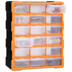 vidaXL Multi-Schubladen-Organizer 18 Schubladen 38x16x47 cm