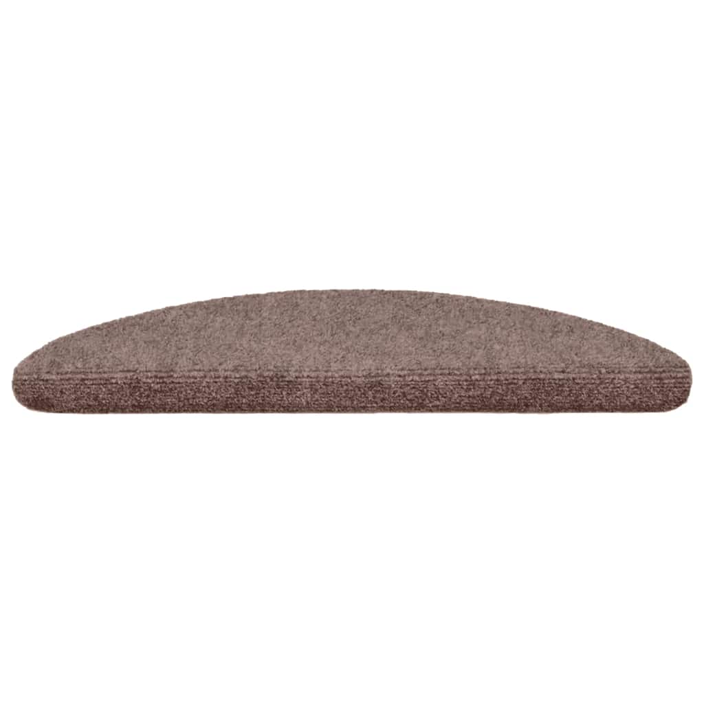 vidaXL Stufenmatten Selbstklebend 5 Stk. 56x17x3 cm Hellbraun Halbrund