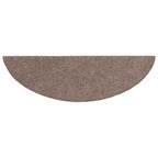 vidaXL Stufenmatten Selbstklebend 5 Stk. 56x17x3 cm Hellbraun Halbrund
