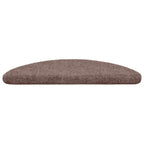 vidaXL Stufenmatten Selbstklebend 10 Stk. 56x17x3 cm Hellbraun Halbrund