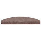 vidaXL Stufenmatten Selbstklebend 5 Stk. 65x21x4 cm Hellbraun Halbrund Groß