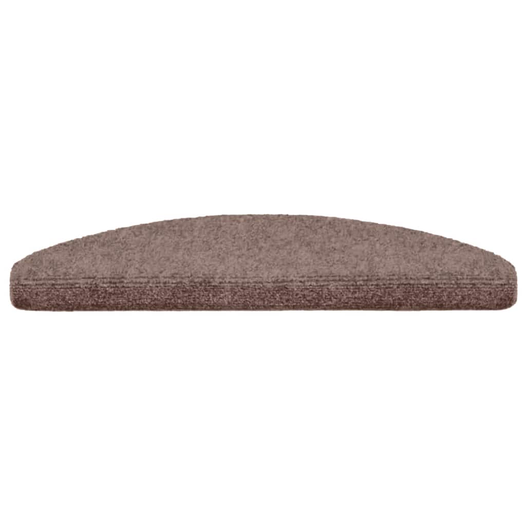 vidaXL Stufenmatten Selbstklebend 5 Stk. 65x21x4 cm Hellbraun Halbrund Groß