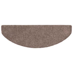 vidaXL Stufenmatten Selbstklebend 5 Stk. 65x21x4 cm Hellbraun Halbrund Groß
