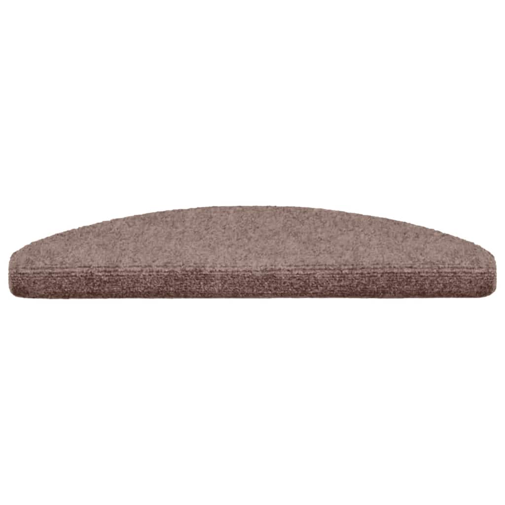 vidaXL Stufenmatten Selbstklebend 10 Stk. 65x21x4 cm Hellbraun Halbrund Groß
