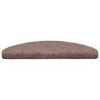 vidaXL Stufenmatten Selbstklebend 10 Stk. 65x21x4 cm Hellbraun Halbrund Groß