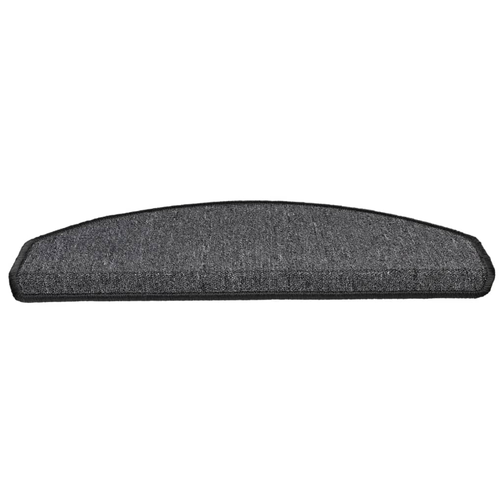vidaXL Stufenmatten 10 Stk. 65x24x4 cm Anthrazit Halbrund Groß