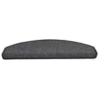 vidaXL Stufenmatten 10 Stk. 65x24x4 cm Anthrazit Halbrund Groß