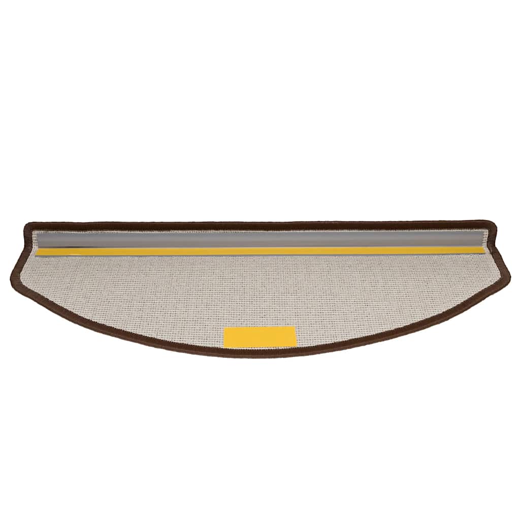 vidaXL Stufenmatten 10 Stk. 65x24x4 cm Kaffeebraun Halbrund Groß