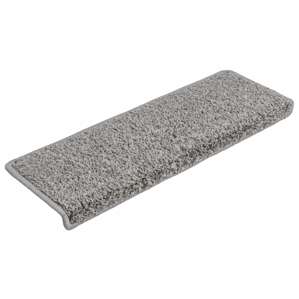 vidaXL Stufenmatten 10 Stk. 65x21x4 cm Grau Rechteckiger Rand