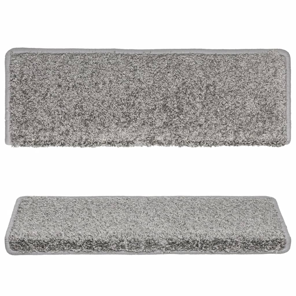 vidaXL Stufenmatten 10 Stk. 65x21x4 cm Grau Rechteckiger Rand