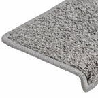vidaXL Stufenmatten 10 Stk. 65x21x4 cm Grau Rechteckiger Rand
