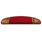 vidaXL Stufenmatten Selbstklebend 5 Stk. 65x21x4 cm Rot