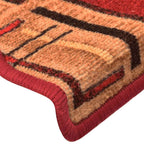 vidaXL Stufenmatten Selbstklebend 5 Stk. 65x21x4 cm Rot