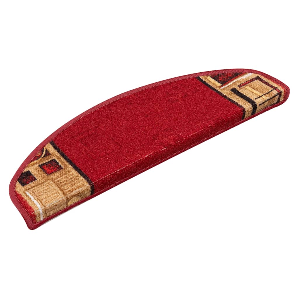 vidaXL Stufenmatten Selbstklebend 10 Stk. 65x21x4 cm Rot