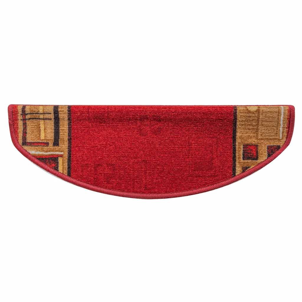 vidaXL Stufenmatten Selbstklebend 10 Stk. 65x21x4 cm Rot