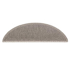 vidaXL Treppenmatten Selbstklebend Sisal-Look 15 Stk. 56x17x3 Silbern