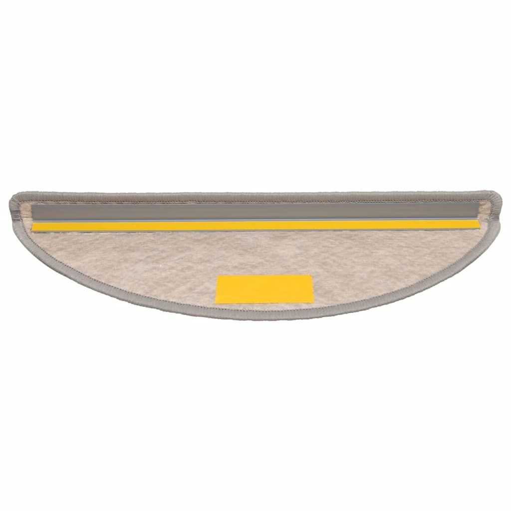vidaXL Treppenmatten Selbstklebend Sisal-Look 15 Stk. 56x17x3 Silbern