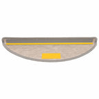 vidaXL Treppenmatten Selbstklebend Sisal-Look 15 Stk. 56x17x3 Silbern