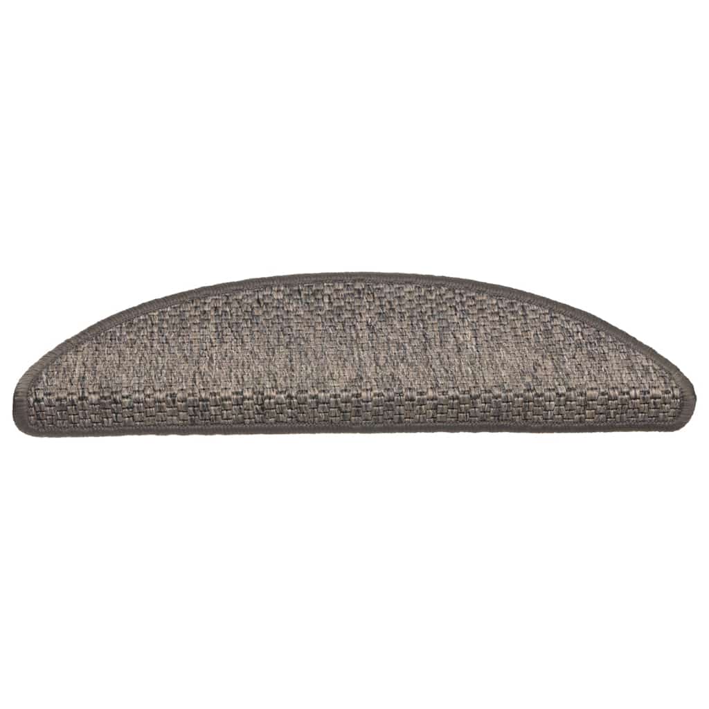 vidaXL Treppenmatten Selbstklebend Sisal-Look 15 Stk 56x17x3 Grau-Beige