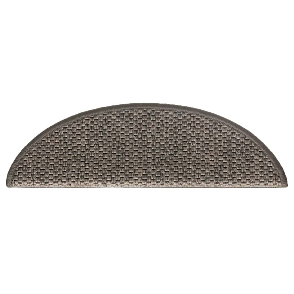 vidaXL Treppenmatten Selbstklebend Sisal-Look 15 Stk 56x17x3 Grau-Beige