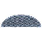 vidaXL Treppenmatten Selbstklebend Sisal-Optik 15 Stk. 56x17x3cm Blau