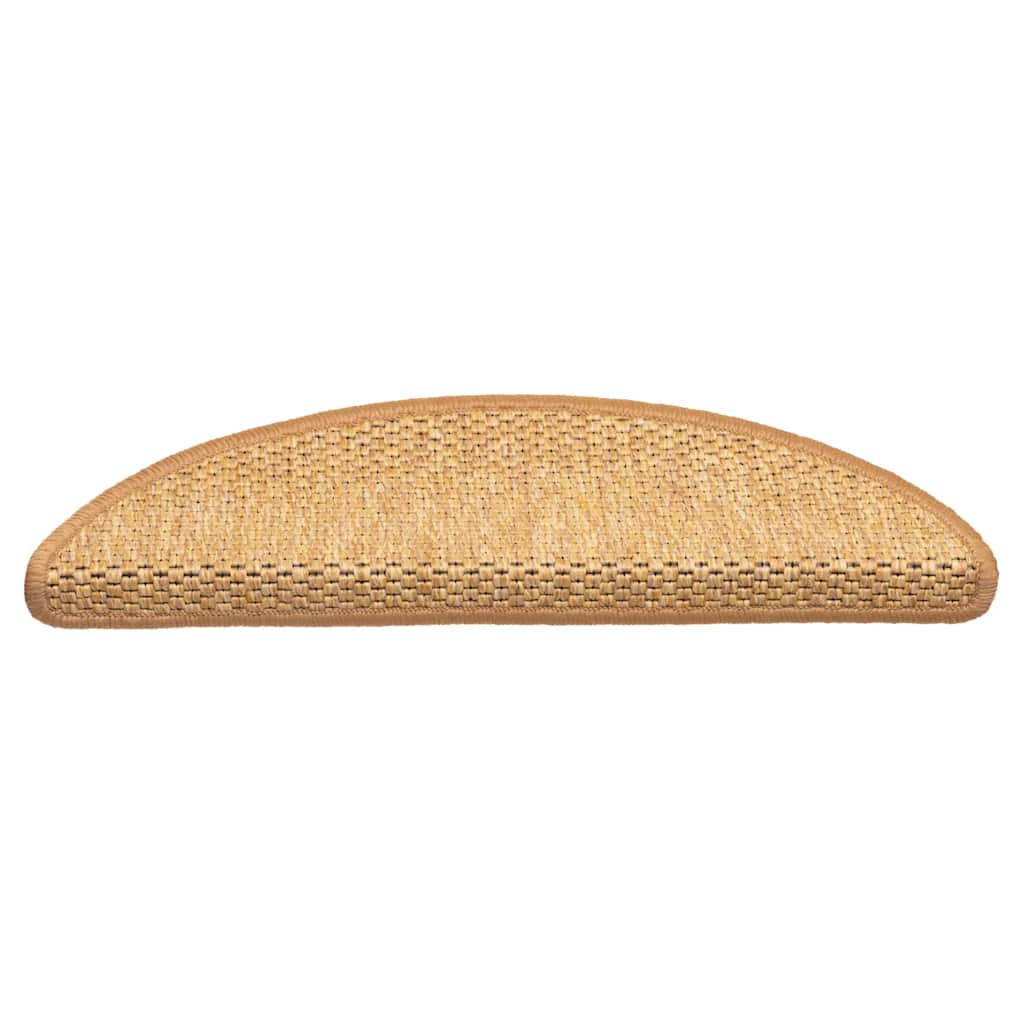 vidaXL Treppenmatten Selbstklebend Sisal-Look 15 Stk. 56x17x3 cm Sisal