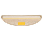 vidaXL Treppenmatten Selbstklebend Sisal-Optik 15 Stk. 56x17x3 cm Sand