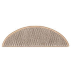 vidaXL Treppenmatten Selbstklebend Sisal 15 Stk. 56x17x3 cm Hellbeige