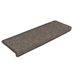 vidaXL Treppenmatten Selbstklebend Sisal 15Stk. 65x21x4cm Grau & Beige