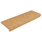 vidaXL Treppenmatten Selbstklebend Sisal-Optik 15Stk. 65x21x4cm Sisal