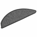 vidaXL Stufenmatten 15 Stk. 56x17x3 cm Beige und Grau Halbrund
