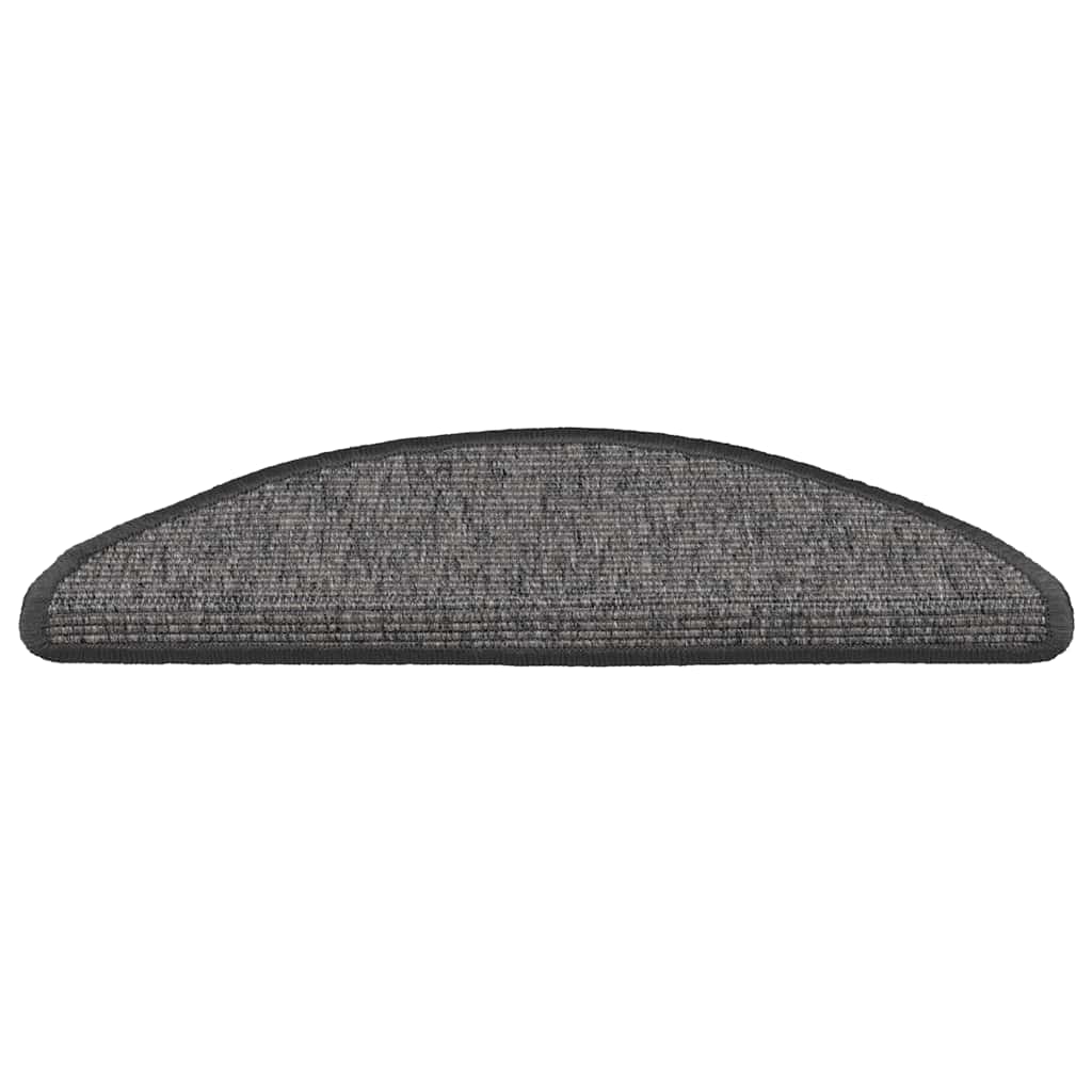 vidaXL Stufenmatten 15 Stk. 56x17x3 cm Beige und Grau Halbrund