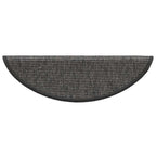 vidaXL Stufenmatten 15 Stk. 56x17x3 cm Beige und Grau Halbrund