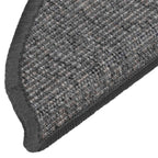 vidaXL Stufenmatten 15 Stk. 56x17x3 cm Beige und Grau Halbrund