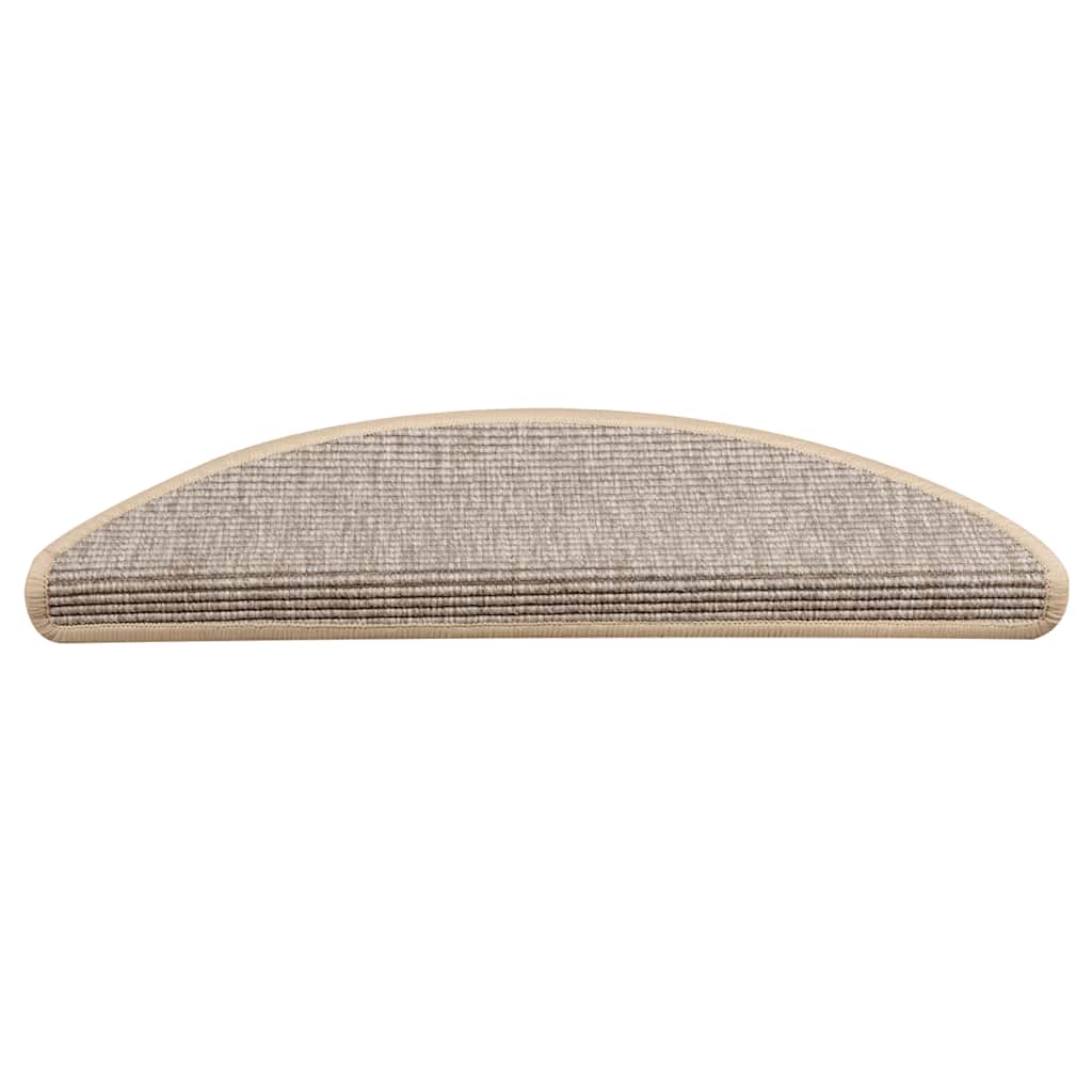 vidaXL Stufenmatten 15 Stk. 56x17x3 cm Silber Halbrund