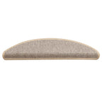 vidaXL Stufenmatten 15 Stk. 56x17x3 cm Silber Halbrund