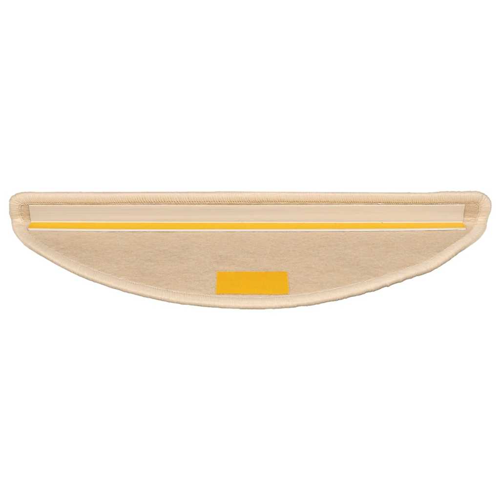 vidaXL Stufenmatten 15 Stk. 56x17x3 cm Silber Halbrund